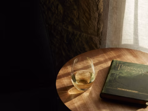 Wine and book detail in a quiet corner at Wharfstone Hotel